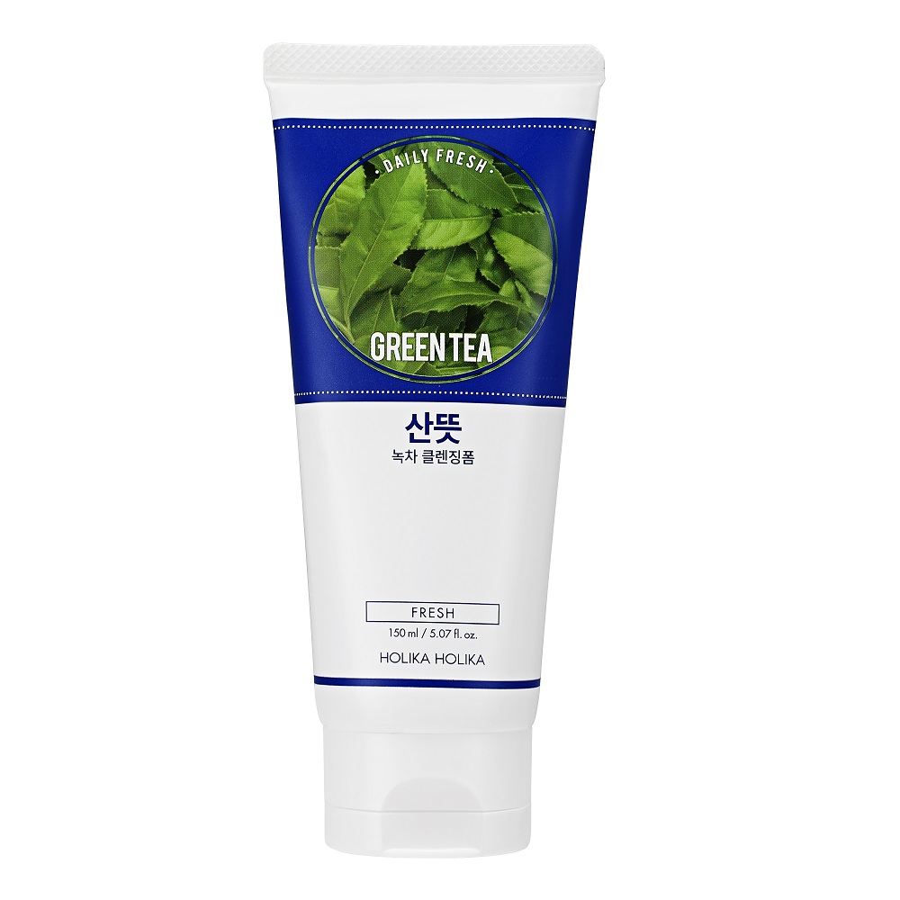 Очищающая пенка для лица с экстрактом зеленого чая daily fresh green tea fresh cleansing foam Holika Holika, 150 мл
Очищающая пенка для лица с экстрактом зеленого чая daily fresh green tea fresh cleansing foam Holika Holika, 150 мл
