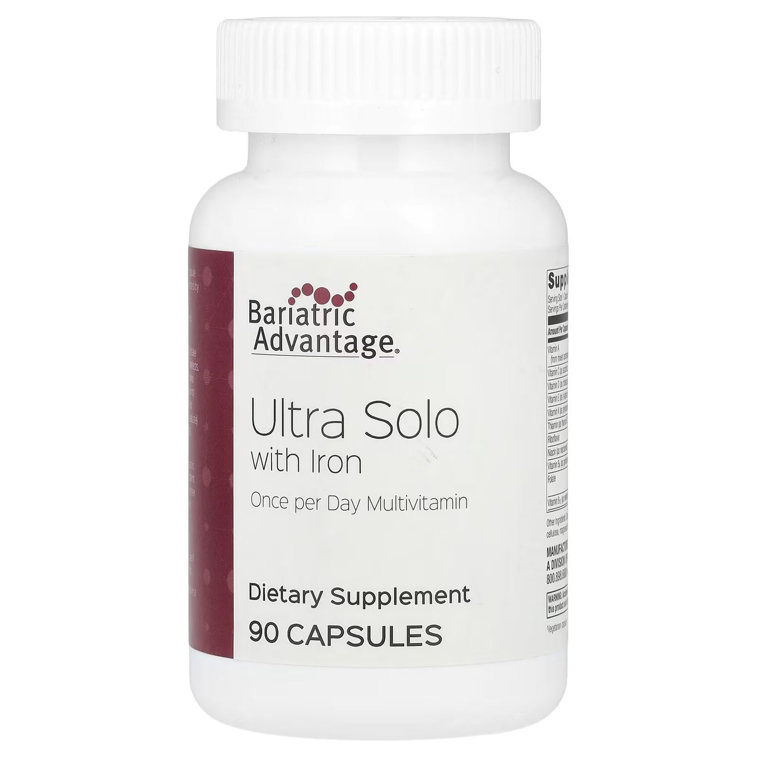 Ultra Solo с железом, 90 капсул Bariatric Advantage
Ultra Solo с железом, 90 капсул Bariatric Advantage
