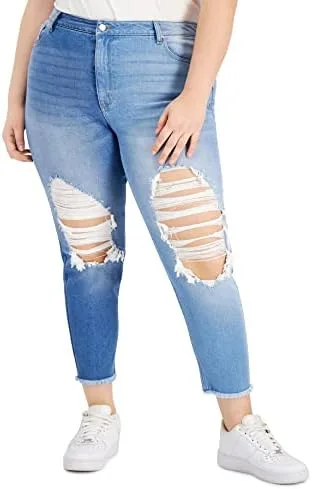 Tinseltown женские модные plus size джинсы mom в двухцветном деструктивном стиле
Tinseltown женские модные plus size джинсы mom в двухцветном деструктивном стиле