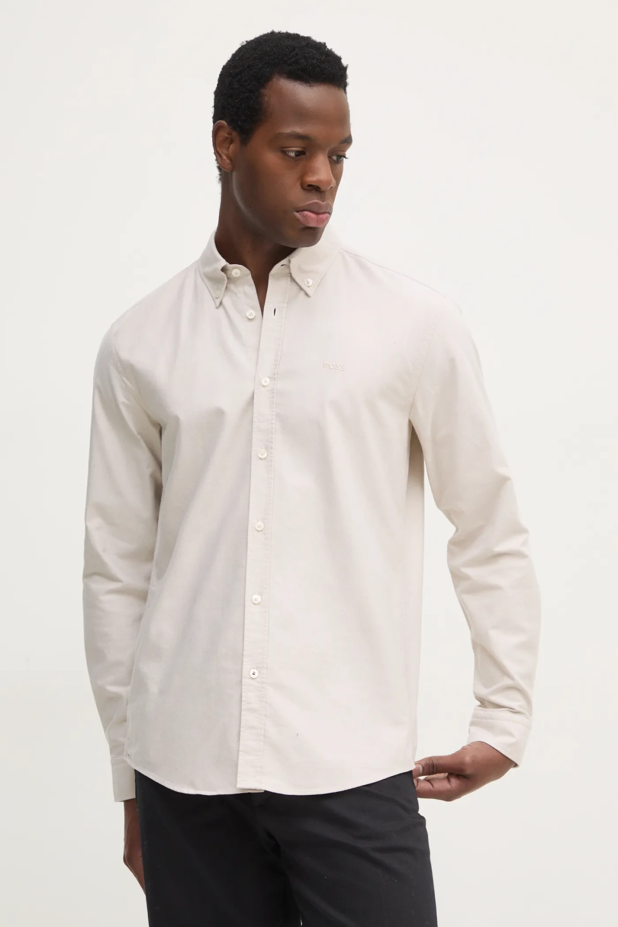 Хлопковая рубашка BOSS, бежевый
Хлопковая рубашка BOSS, бежевый