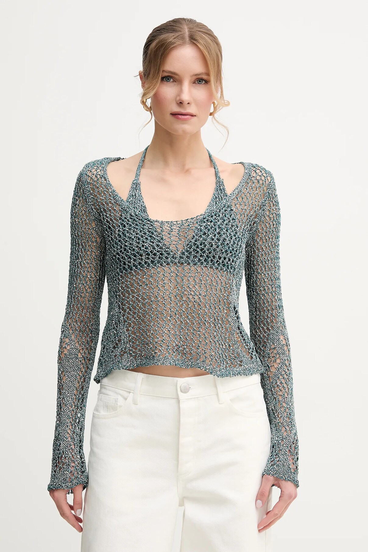 Блузка Pinko, бирюзовый
Блузка Pinko, бирюзовый