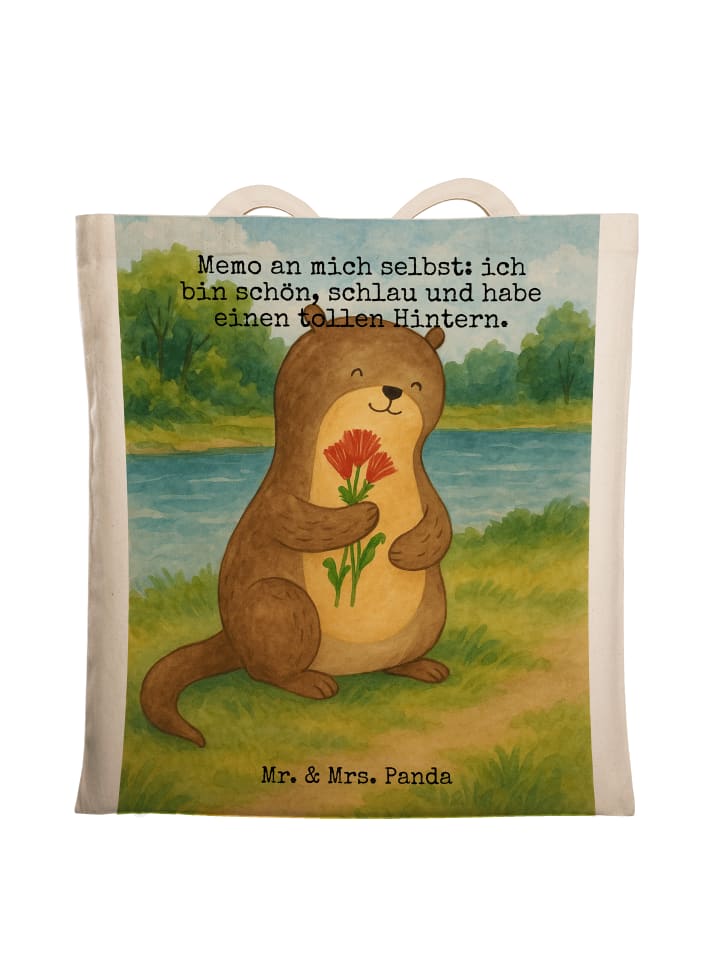 Mr. & Mrs. Panda Сумка-шоппер с дизайном «Букет выдры» и надписью белого цвета
Mr. & Mrs. Panda Сумка-шоппер с дизайном «Букет выдры» и надписью белого цвета