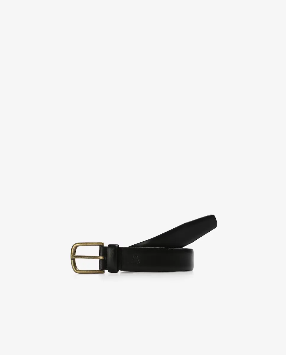 Мужской кожаный ремень с металлической пряжкой Scalpers, черный
Мужской кожаный ремень с металлической пряжкой Scalpers, черный