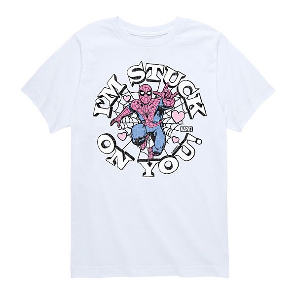 Футболка с принтом spider-man i'm stuck on you! для мальчиков Marvel, White
Футболка с принтом spider-man i'm stuck on you! для мальчиков Marvel, White