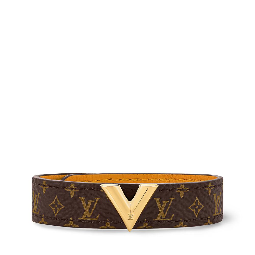 Браслет Essential V Louis Vuitton, коричневый 
Браслет Essential V Louis Vuitton, коричневый