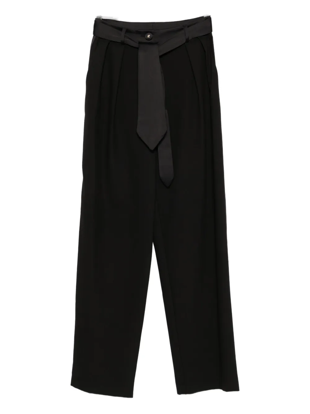 Брюки со складками и завязывающимся поясом IMPERIAL, черный
Брюки со складками и завязывающимся поясом IMPERIAL, черный