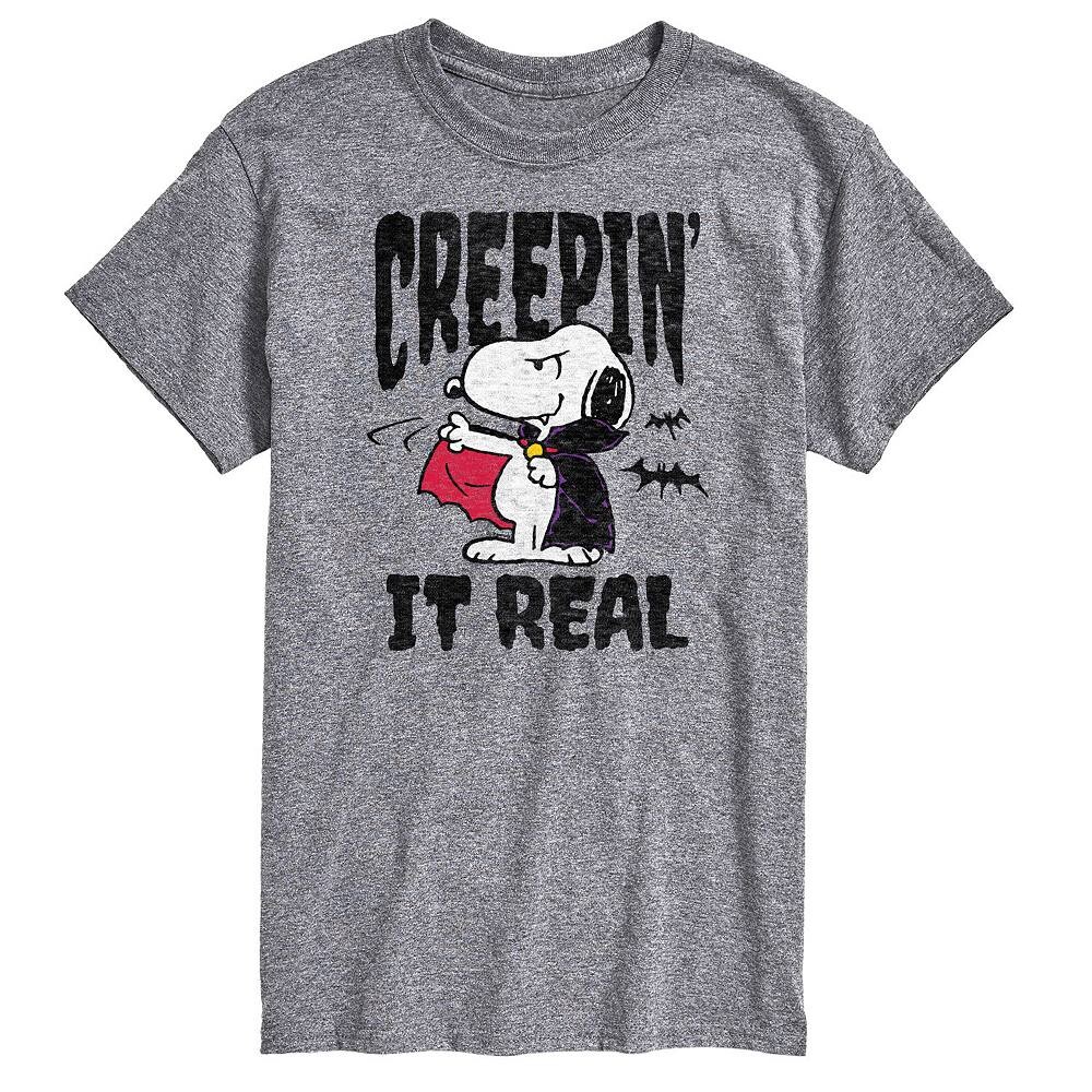 Мужская футболка с рисунком Peanuts Snoopy Vampire Creepin' It Real Licensed Character, серый
Мужская футболка с рисунком Peanuts Snoopy Vampire Creepin' It Real Licensed Character, серый