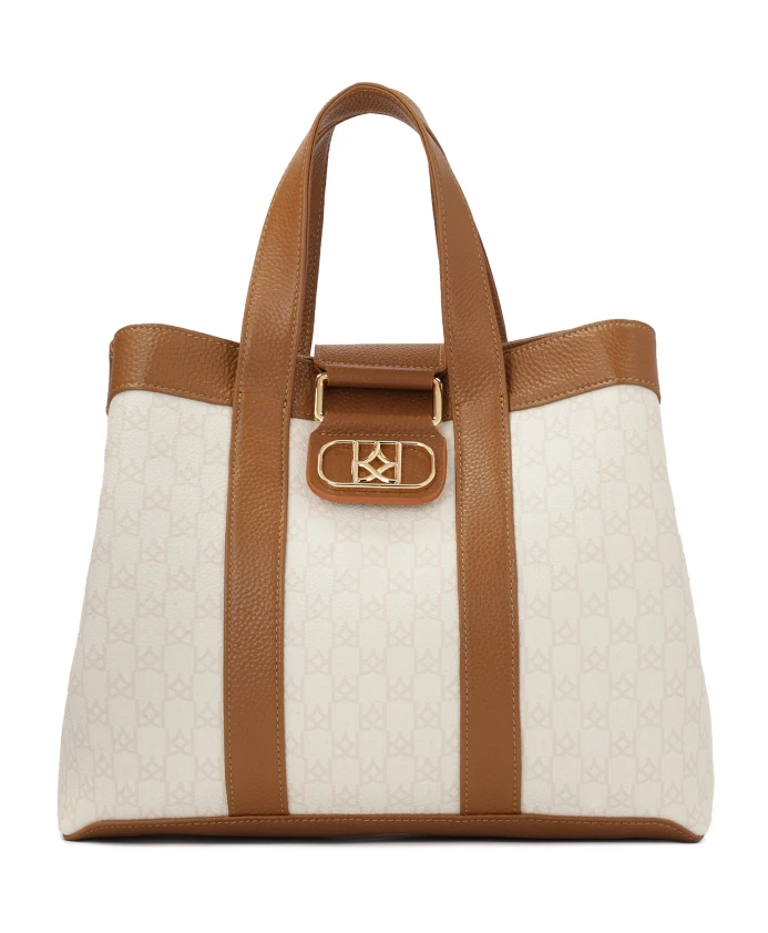 Двухцветная сумка с ручками Kazar, белый
Двухцветная сумка с ручками Kazar, белый