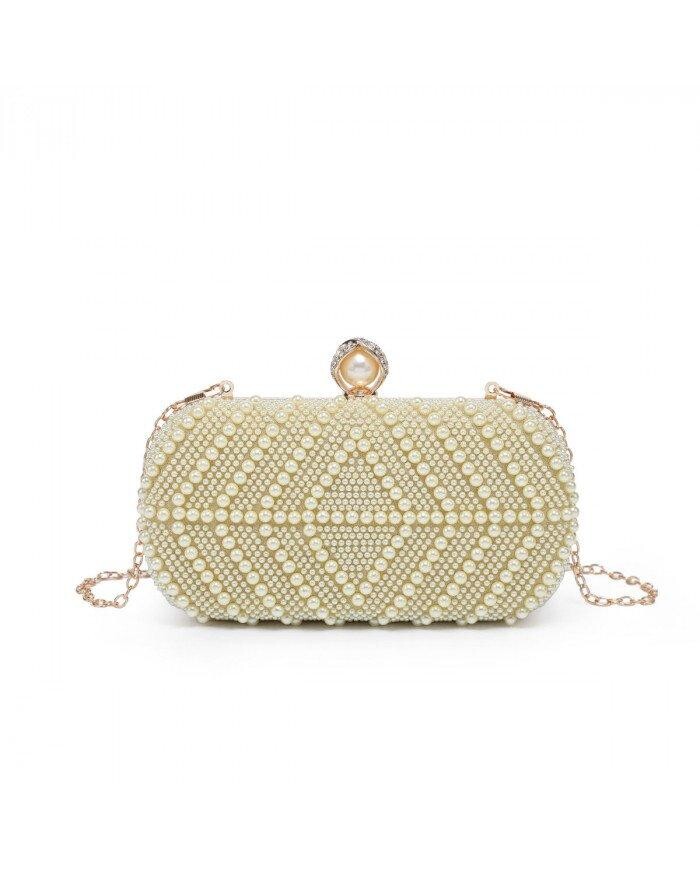 Односторонняя сумка с жемчугом Diamante спереди JFY, металлик
Односторонняя сумка с жемчугом Diamante спереди JFY, металлик