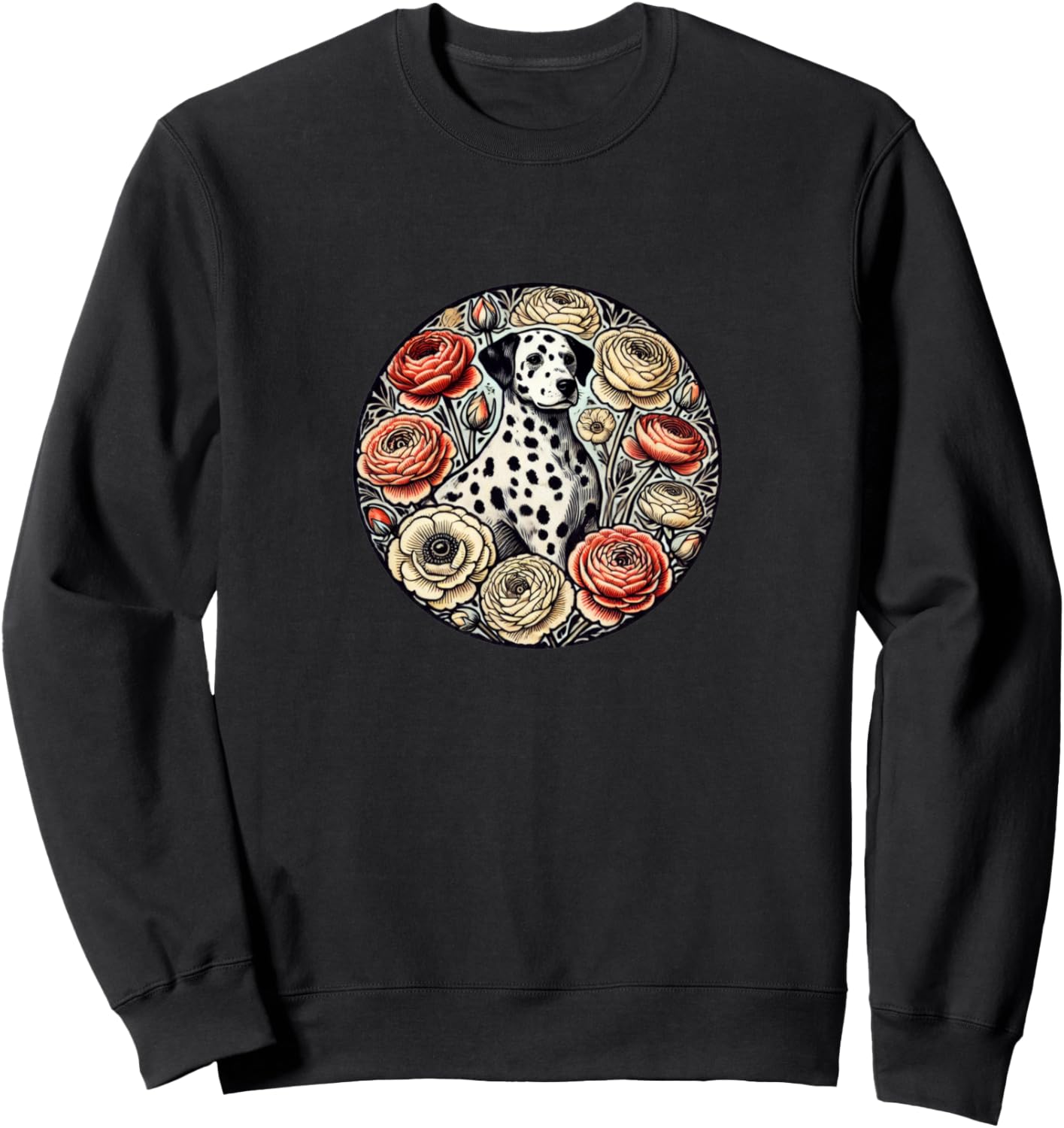 Толстовка с цветочным рисунком далматинца и лютика Vintage Dalmatians Love Snugg, черный
Толстовка с цветочным рисунком далматинца и лютика Vintage Dalmatians Love Snugg, черный