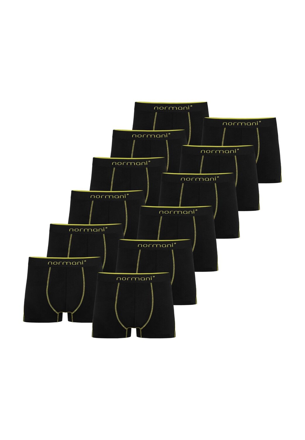 12 мужских хлопковых боксеров normani, желтый
12 мужских хлопковых боксеров normani, желтый