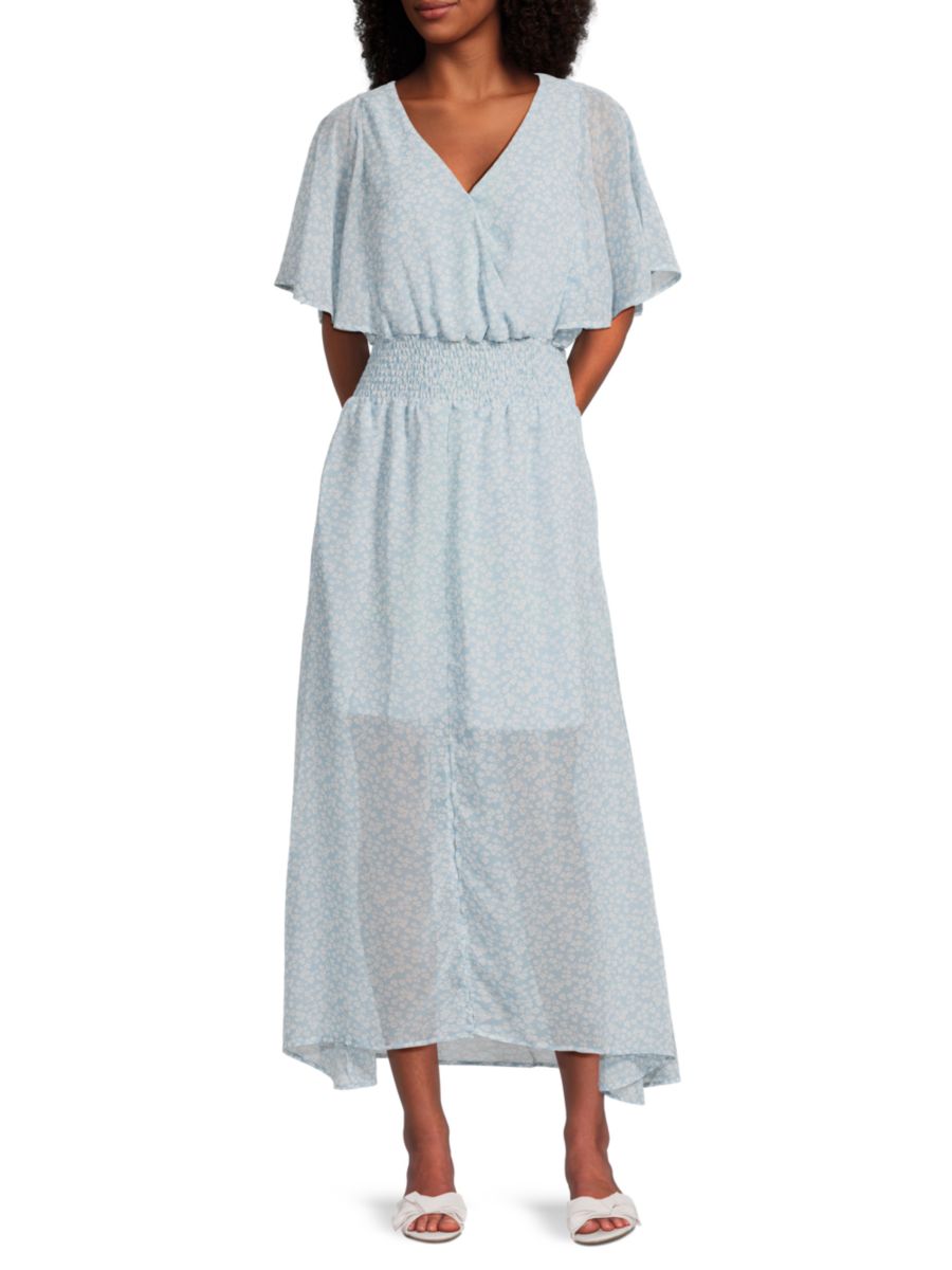 Платье макси с цветочным принтом и присборенной талией Lea & Viola, цвет Baby Blue
Платье макси с цветочным принтом и присборенной талией Lea & Viola, цвет Baby Blue