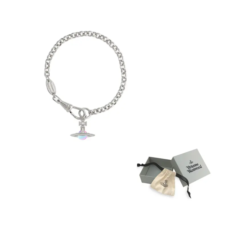 Vivienne Westwood Латунный браслет-пусето Aurora Ball для женщин, серебро
Vivienne Westwood Латунный браслет-пусето Aurora Ball для женщин, серебро