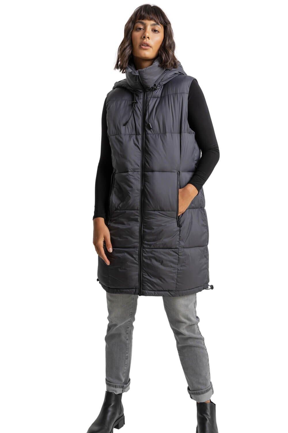 Удлиненный жилет с капюшоном и мягкой подкладкой Roman, серый
Удлиненный жилет с капюшоном и мягкой подкладкой Roman, серый