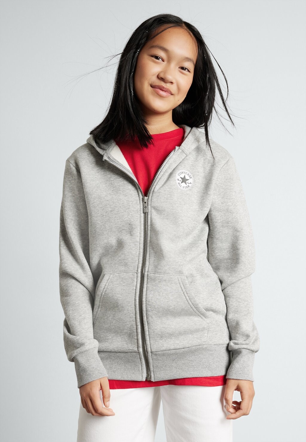 Толстовка на молнии Chest Unisex Converse, цвет dark grey heather
Толстовка на молнии Chest Unisex Converse, цвет dark grey heather