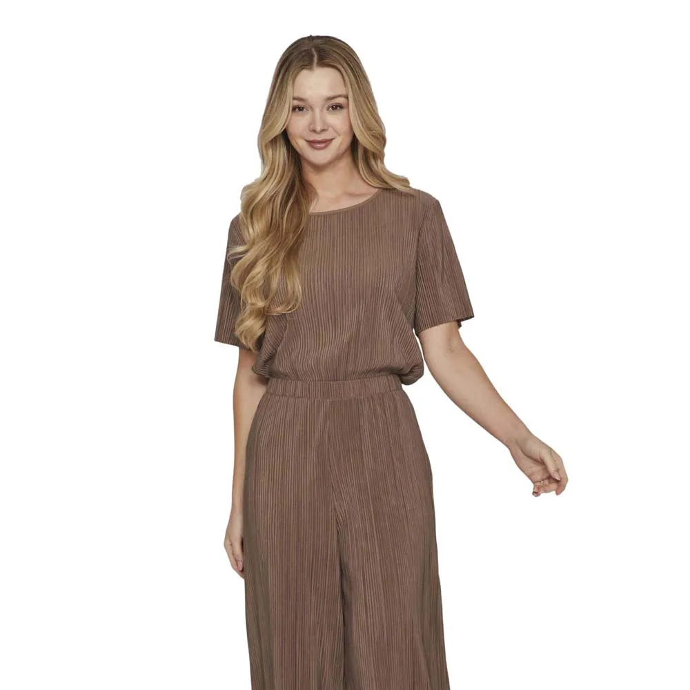 Футболка с коротким рукавом Vila Plisa, коричневый
Футболка с коротким рукавом Vila Plisa, коричневый