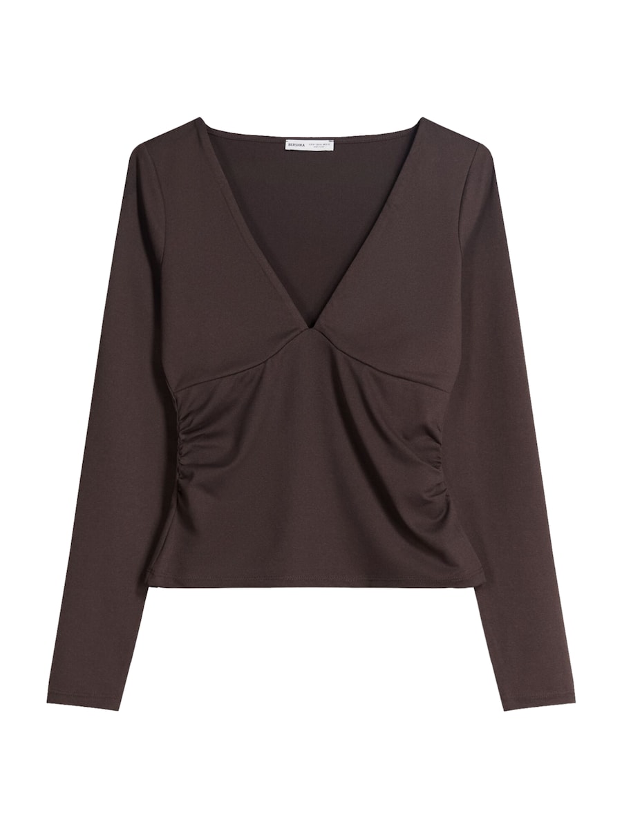 Рубашка Bershka, шоколадный
Рубашка Bershka, шоколадный