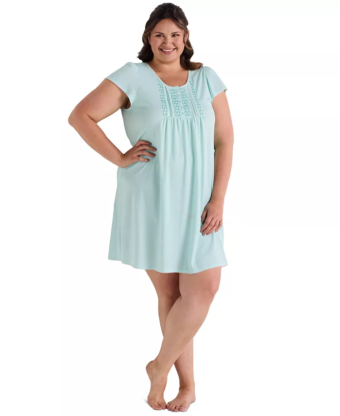 Короткое платье больших размеров с принтом и короткими рукавами Miss Elaine, зеленый
Короткое платье больших размеров с принтом и короткими рукавами Miss Elaine, зеленый