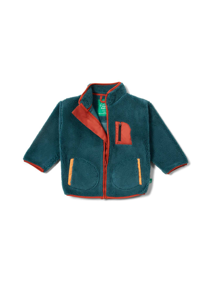 Куртка из переработанного флиса на молнии синего цвета Little Green Radicals
Куртка из переработанного флиса на молнии синего цвета Little Green Radicals