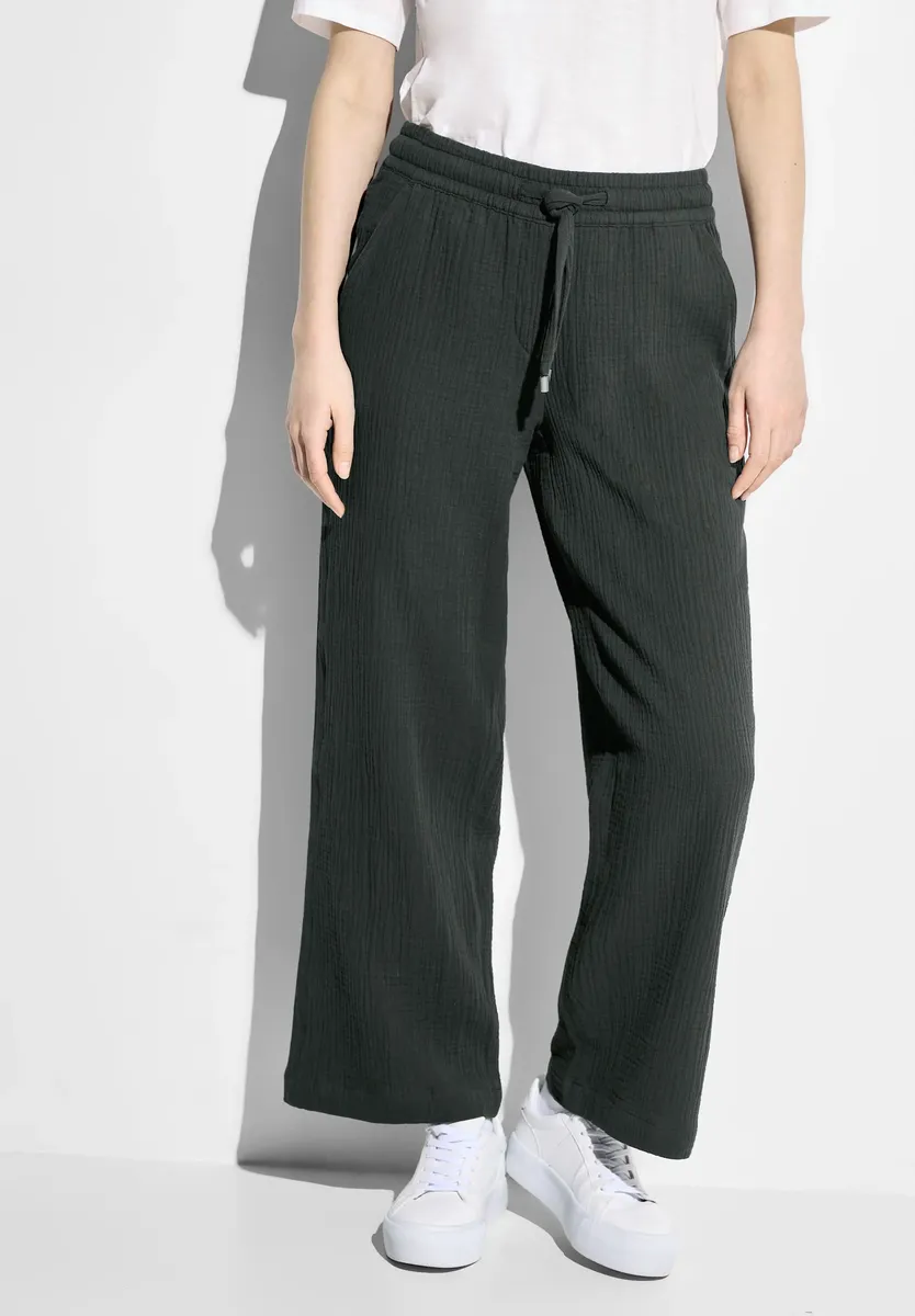 Брюки Cecil Marlene, завышенная талия, хаки 
Брюки Cecil Marlene, завышенная талия, хаки