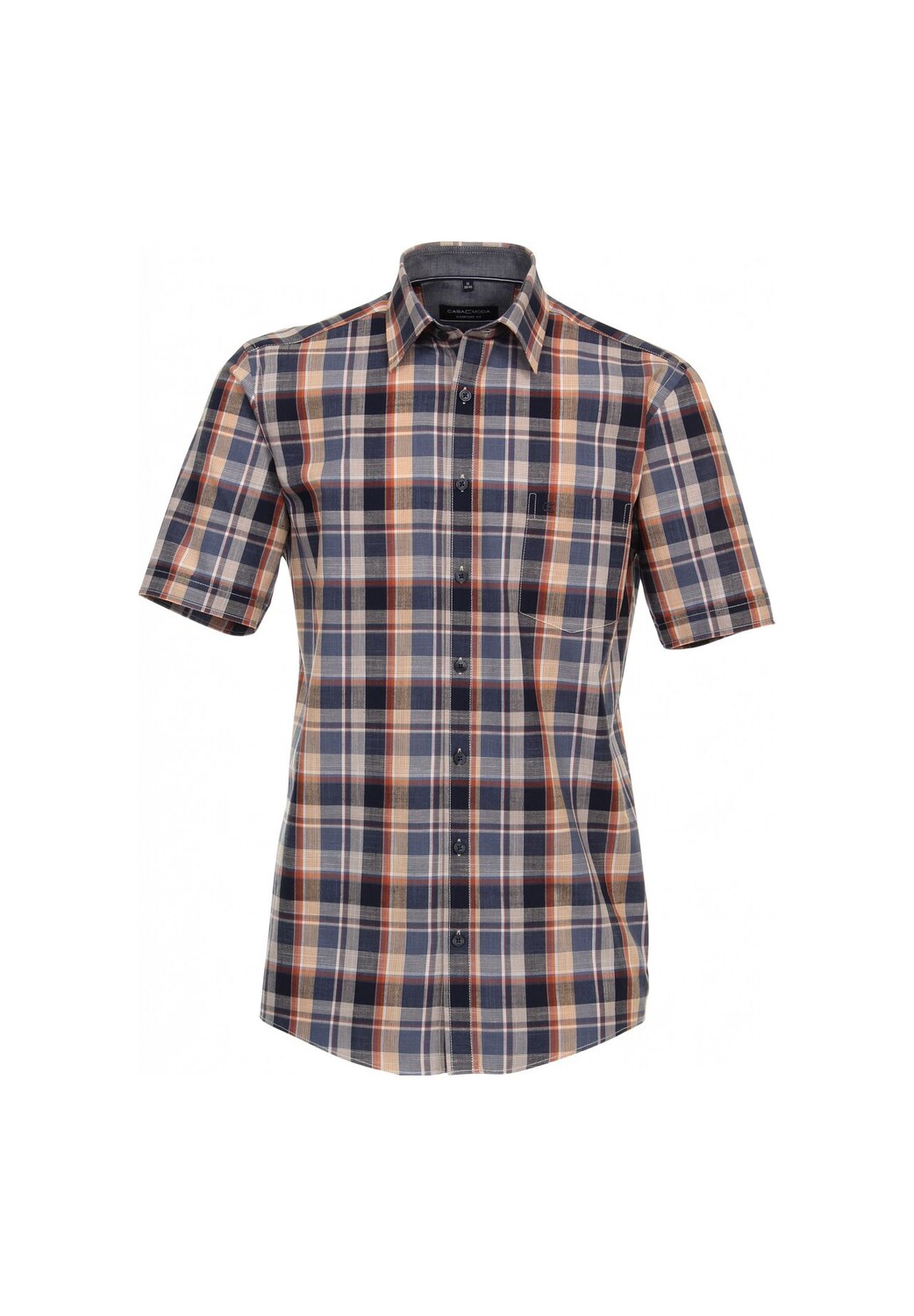 Мужская повседневная рубашка в клетку с короткими рукавами, удобная посадка CASAMODA, темно-синий
Мужская повседневная рубашка в клетку с короткими рукавами, удобная посадка CASAMODA, темно-синий