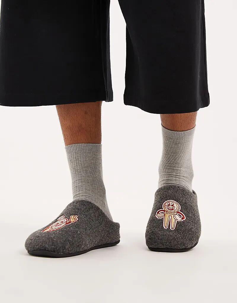 Мюли ASOS DESIGN из серого фетра с принтом в стиле гольфа
Мюли ASOS DESIGN из серого фетра с принтом в стиле гольфа