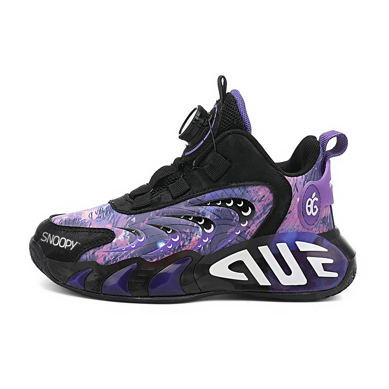Детские баскетбольные кроссовки с нескользящей амортизацией, износостойкие, водонепроницаемые, средней высоты SNOOPY, фиолетовый
Детские баскетбольные кроссовки с нескользящей амортизацией, износостойкие, водонепроницаемые, средней высоты SNOOPY, фиолетовый