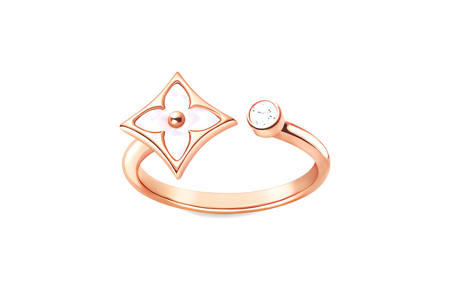 LOUIS VUITTON Кольцо Color Blossom Mini Star Pink Gold White Mother of Pearl And Diamond
LOUIS VUITTON Кольцо Color Blossom Mini Star Pink Gold White Mother of Pearl And Diamond