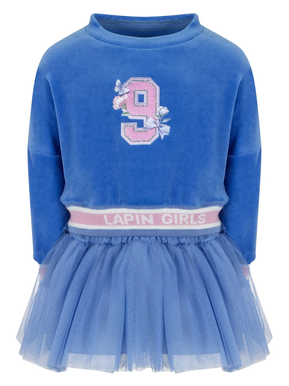 Бархатное платье с тюлем Lapin House, синий
Бархатное платье с тюлем Lapin House, синий