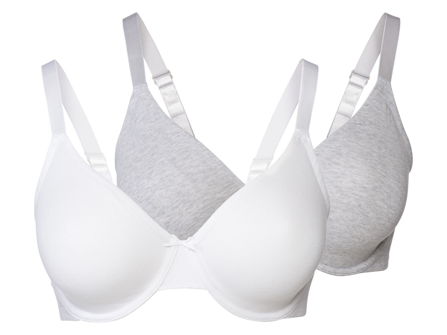 Женские бюстгальтеры esmara на косточках, 2 шт., с формованными чашками, светло-серый/белый
Женские бюстгальтеры esmara на косточках, 2 шт., с формованными чашками, светло-серый/белый