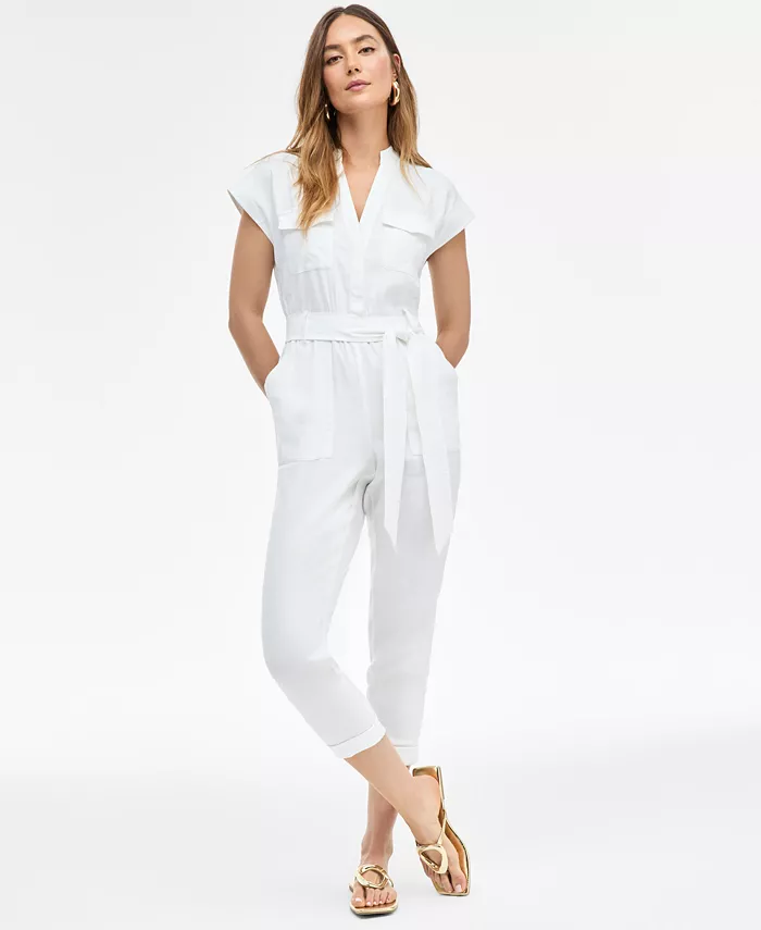 Женский комбинезон с поясом и короткими рукавами I.N.C. International Concepts, белый
Женский комбинезон с поясом и короткими рукавами I.N.C. International Concepts, белый