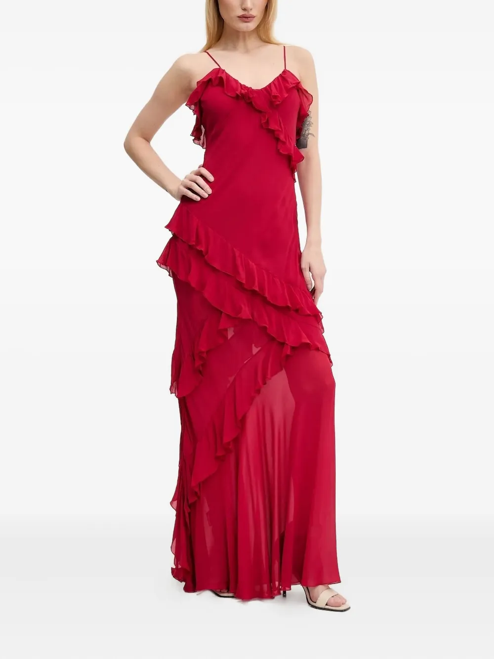 Многоярусное платье с оборками Aniye By, красный
Многоярусное платье с оборками Aniye By, красный
