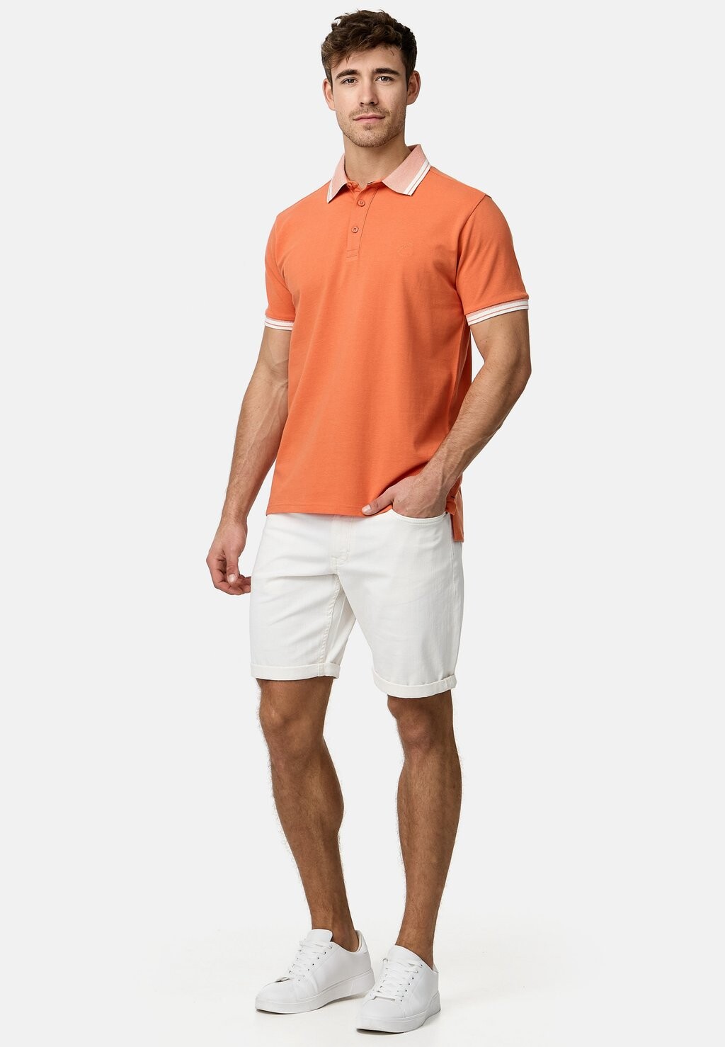 Рубашка-поло Injamie INDICODE JEANS, оранжевый
Рубашка-поло Injamie INDICODE JEANS, оранжевый