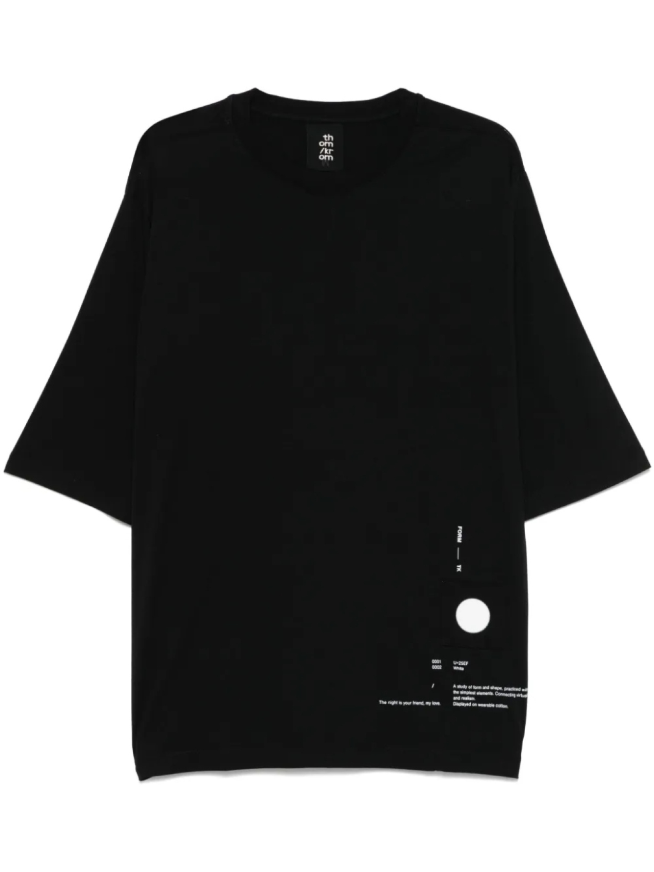 Thom Krom футболка с принтом, черный
Thom Krom футболка с принтом, черный