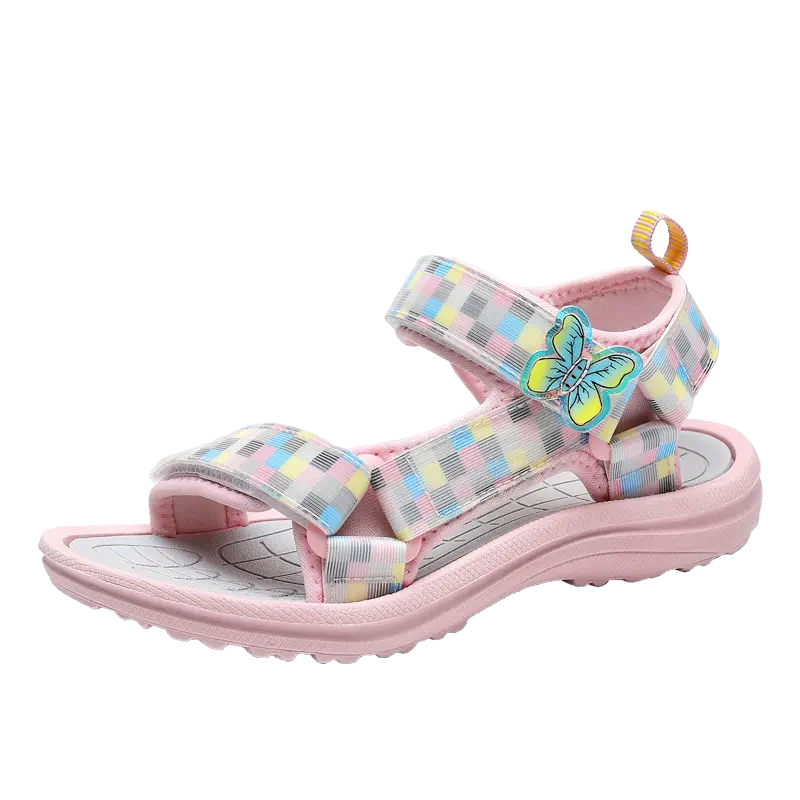 Амортизирующие износостойкие дышащие детские сандалии Kids' KUPE, розовые 
Амортизирующие износостойкие дышащие детские сандалии Kids' KUPE, розовые