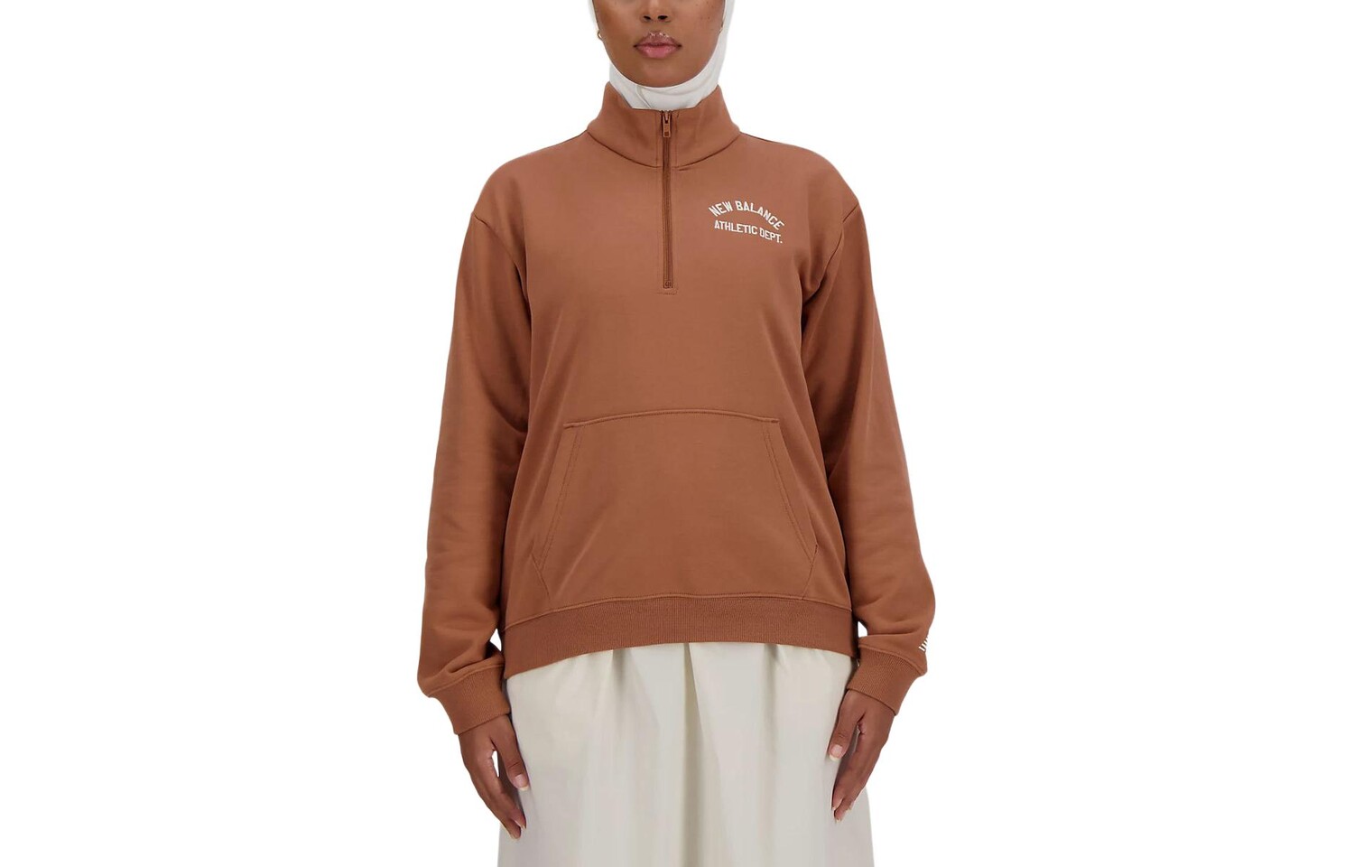 Свитшот женский орехово-коричневый New Balance
Свитшот женский орехово-коричневый New Balance