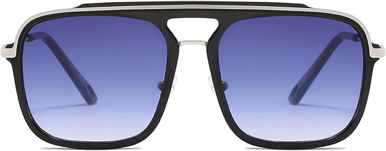 Солнцезащитные очки Helena Retro с двойной перемычкой, квадратной формой и градиентным переходом, женские, черные и серые, классические, в стиле «пилот», мужские, с защитой от УФ-излучения UV400, C3
Солнцезащитные очки Helena Retro с двойной перемычкой, квадратной формой и градиентным переходом, женские, черные и серые, классические, в стиле «пилот», мужские, с защитой от УФ-излучения UV400, C3