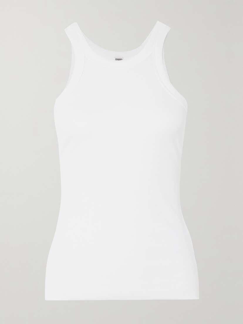 Майка из органического хлопкового трикотажа с сетчатой основой, изогнутая, ребристая Toteme, белый
Майка из органического хлопкового трикотажа с сетчатой основой, изогнутая, ребристая Toteme, белый