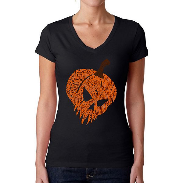 Футболка с V-образным вырезом Evil Pumpkin для женщин La Pop Art
Футболка с V-образным вырезом Evil Pumpkin для женщин La Pop Art