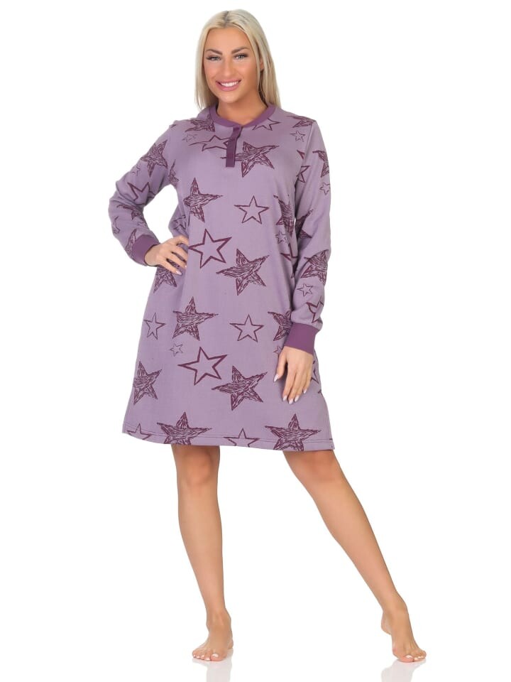 Ночная рубашка NORMANN Frottee langarm Bündchen Sterne, цвет beere
Ночная рубашка NORMANN Frottee langarm Bündchen Sterne, цвет beere