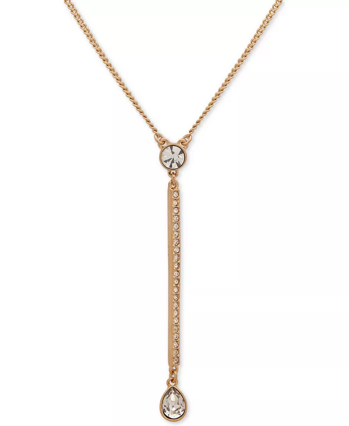 Ожерелье-лариат с золотистым кристаллом, 16 дюймов + удлинитель 3 дюйма DKNY
Ожерелье-лариат с золотистым кристаллом, 16 дюймов + удлинитель 3 дюйма DKNY