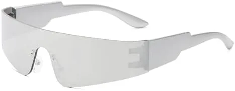 Солнцезащитные очки без оправы 2027 года для женщин, ретро-очки, зеркальные очки в стиле панк, винтажные очки для вечеринки в стиле стимпанк MTZJH, Silver
Солнцезащитные очки без оправы 2027 года для женщин, ретро-очки, зеркальные очки в стиле панк, винтажные очки для вечеринки в стиле стимпанк MTZJH, Silver