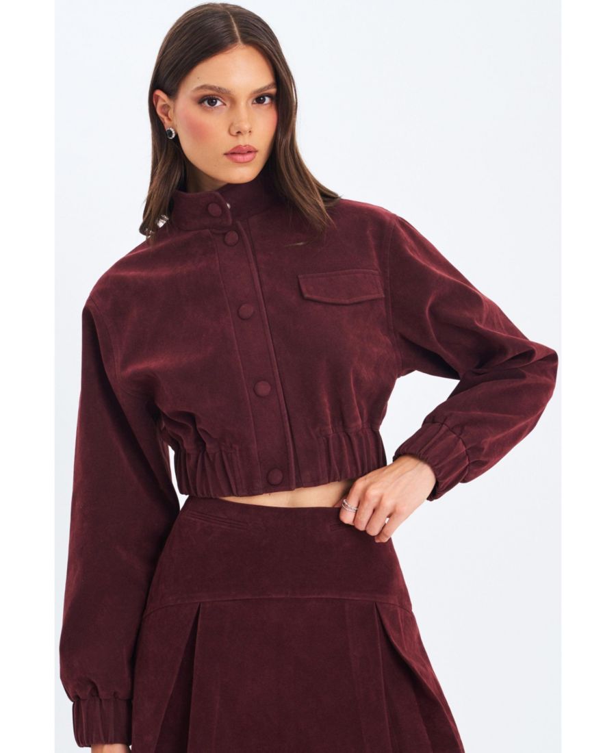 Женская укороченная куртка-бомбер Farryn Mahogany из искусственной замши Miss Circle, Mahogany
Женская укороченная куртка-бомбер Farryn Mahogany из искусственной замши Miss Circle, Mahogany