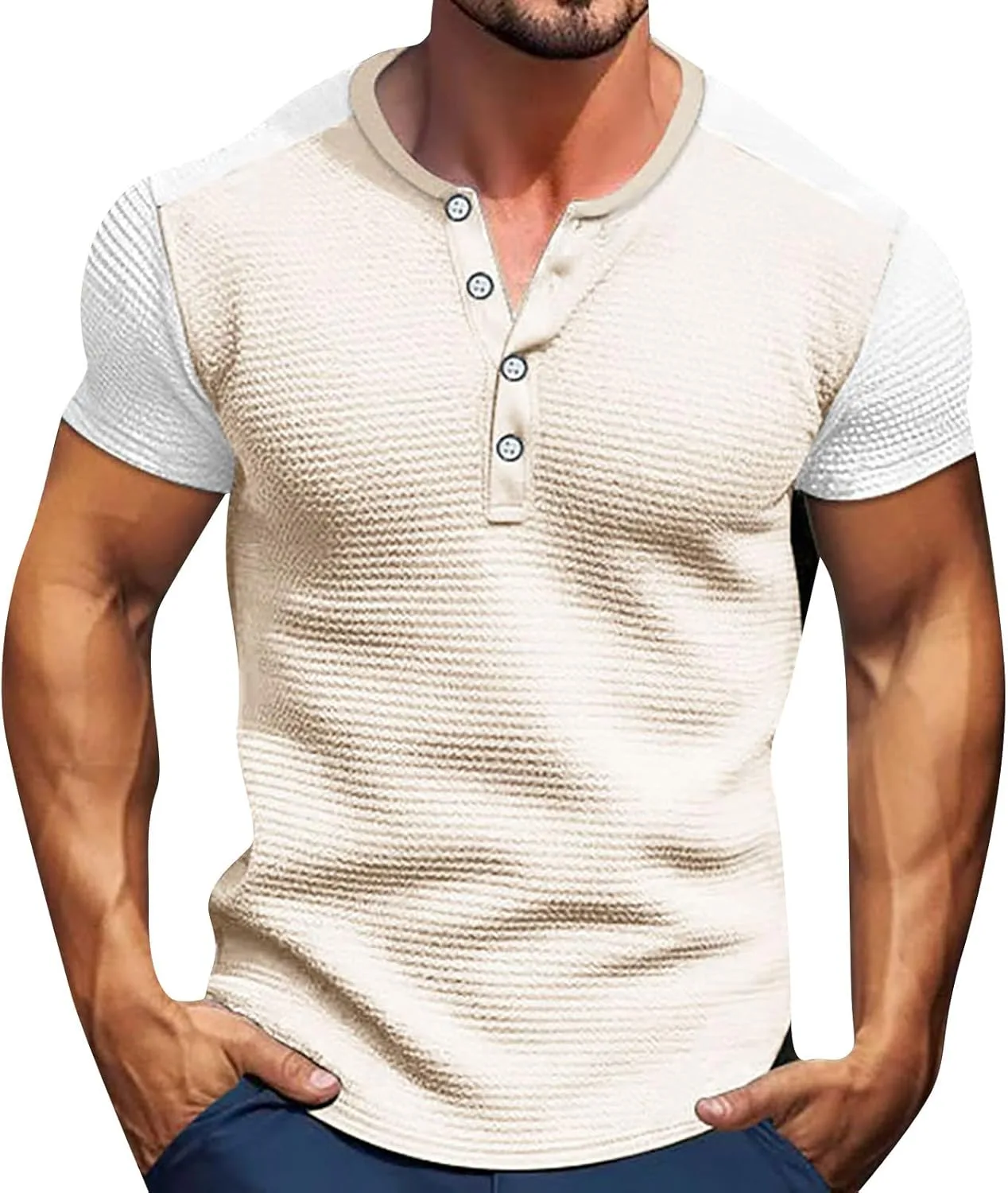 Мужская футболка Henley с коротким рукавом Casual, S-3XL WENKOMG1
Мужская футболка Henley с коротким рукавом Casual, S-3XL WENKOMG1