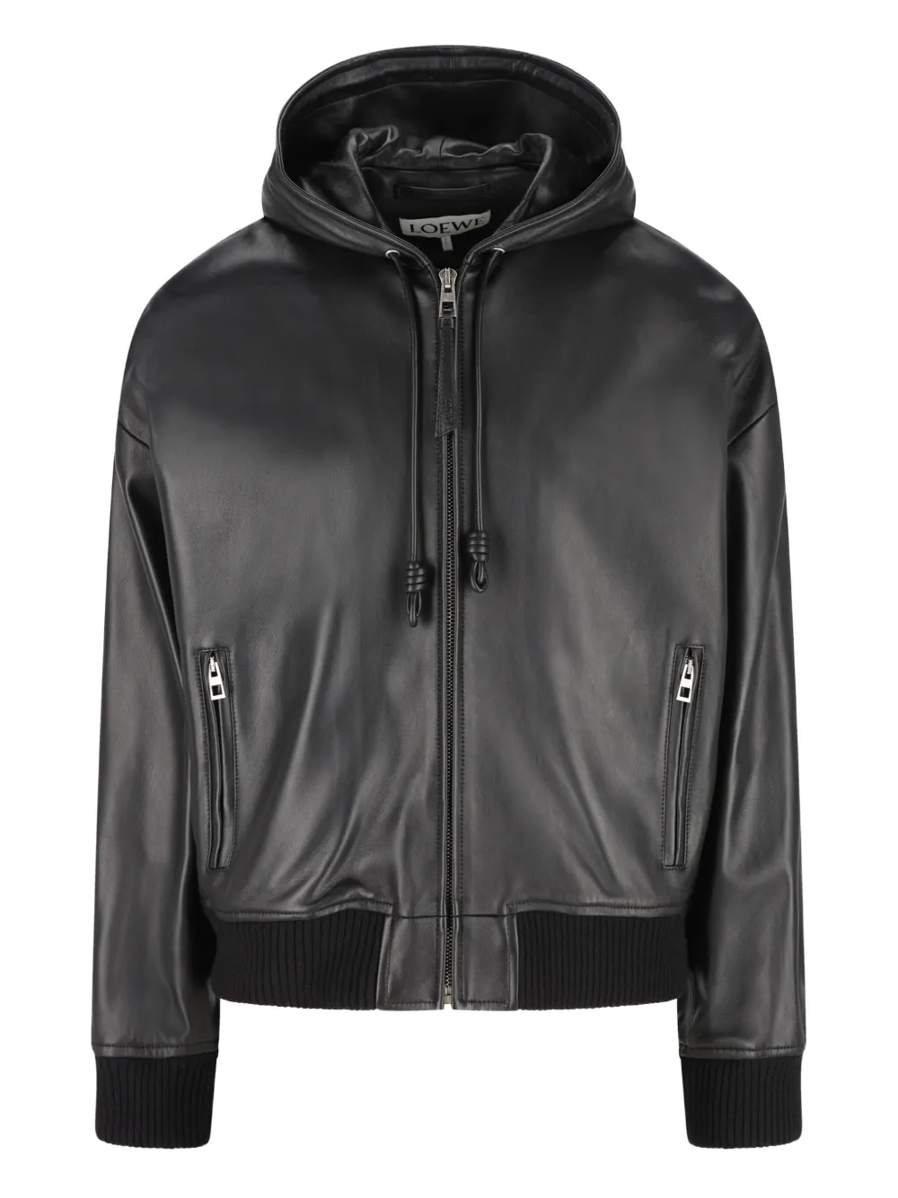 Кожаная куртка с капюшоном LOEWE, черный
Кожаная куртка с капюшоном LOEWE, черный