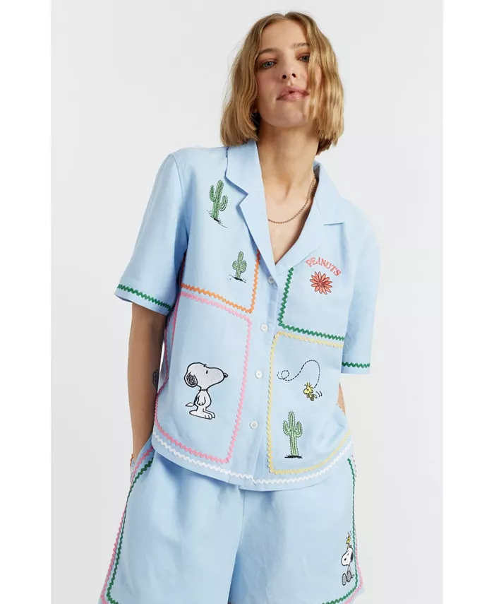 Женская рубашка Peanuts Vacation Chinti & Parker, синий
Женская рубашка Peanuts Vacation Chinti & Parker, синий