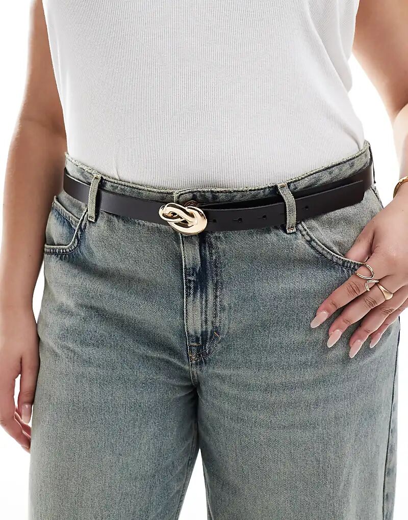 Кожаный пояс с пряжкой-узлом на талии и бедрах ASOS
Кожаный пояс с пряжкой-узлом на талии и бедрах ASOS