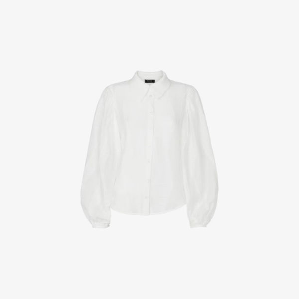 Рубашка Whistles Hannah с фактурным плетением, белый
Рубашка Whistles Hannah с фактурным плетением, белый