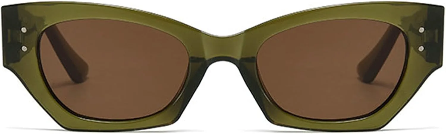 Модные солнцезащитные очки Helena для женщин и мужчин в винтажном стиле Y2K, маленькие очки «кошачий глаз», популярные мужские очки с заклепками, узкие очки, C6
Модные солнцезащитные очки Helena для женщин и мужчин в винтажном стиле Y2K, маленькие очки «кошачий глаз», популярные мужские очки с заклепками, узкие очки, C6