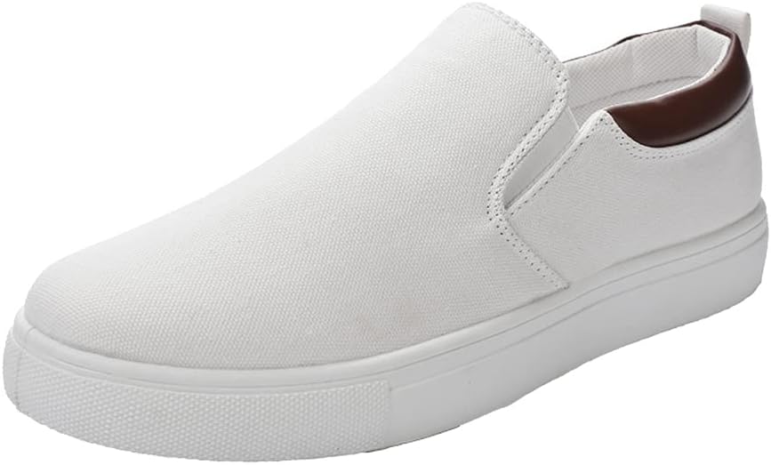 Мужские большие кеды Tazimall из канвы, лоферы на плоской подошве без шнурков, белый
Мужские большие кеды Tazimall из канвы, лоферы на плоской подошве без шнурков, белый